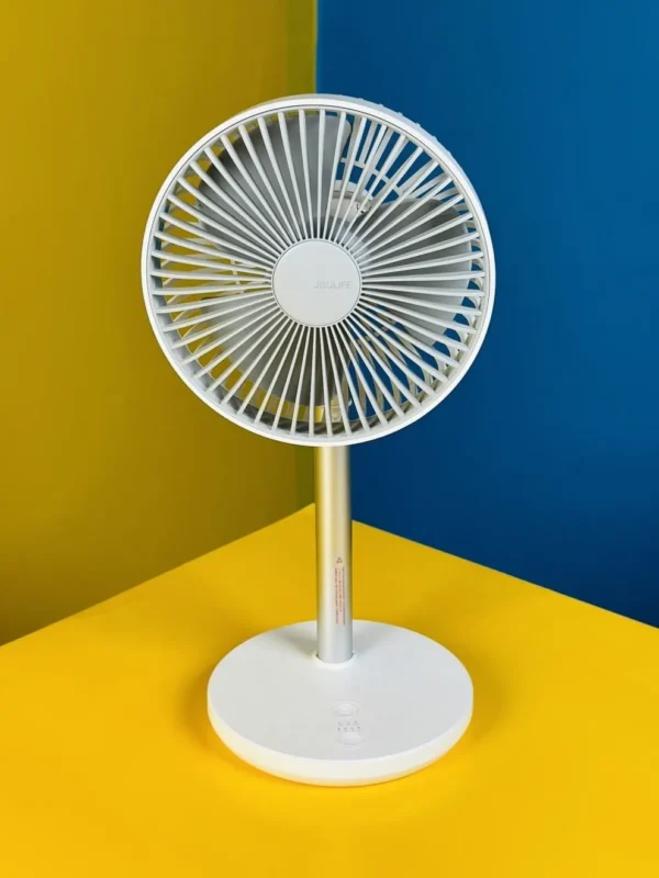 JISULIFE FA13P Rechargeable Desk Fan 8000mAh – White Color - Image 3