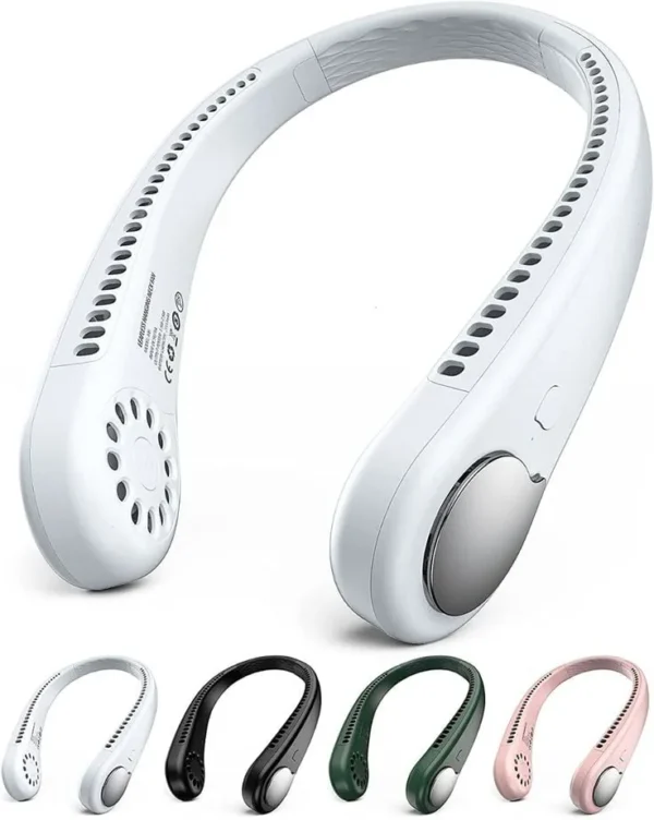 USB Portable Rechargeable Neck Fan-3 Speed - Image 2