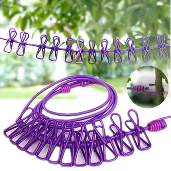 Cloth Pin - Clothes Line Clips, Utility Clothes Pegs Hanger, Windproof Clothespin